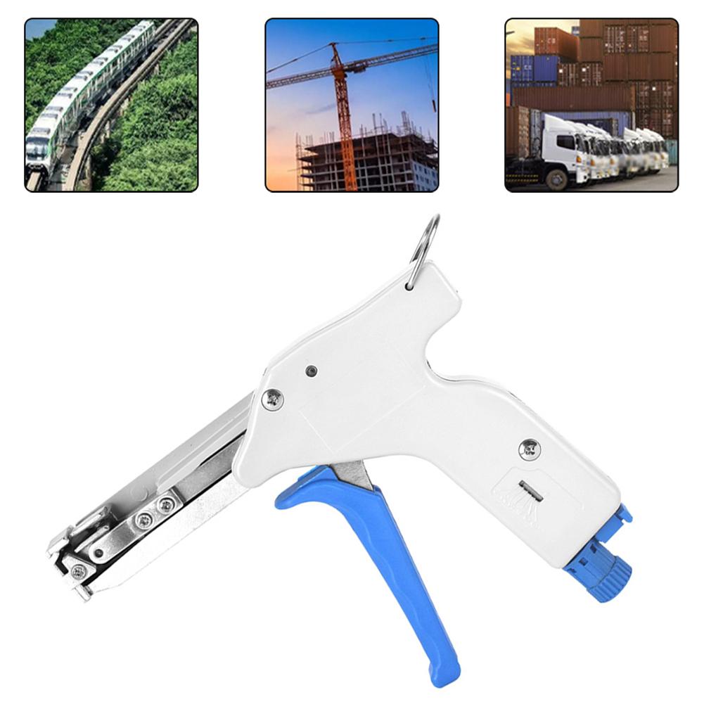 Adjustable Tension Tool Automatic Cable Tie Tool For Installation Projects Clean Cutting Mechanism Easy Cable Tie Operation China Mainland