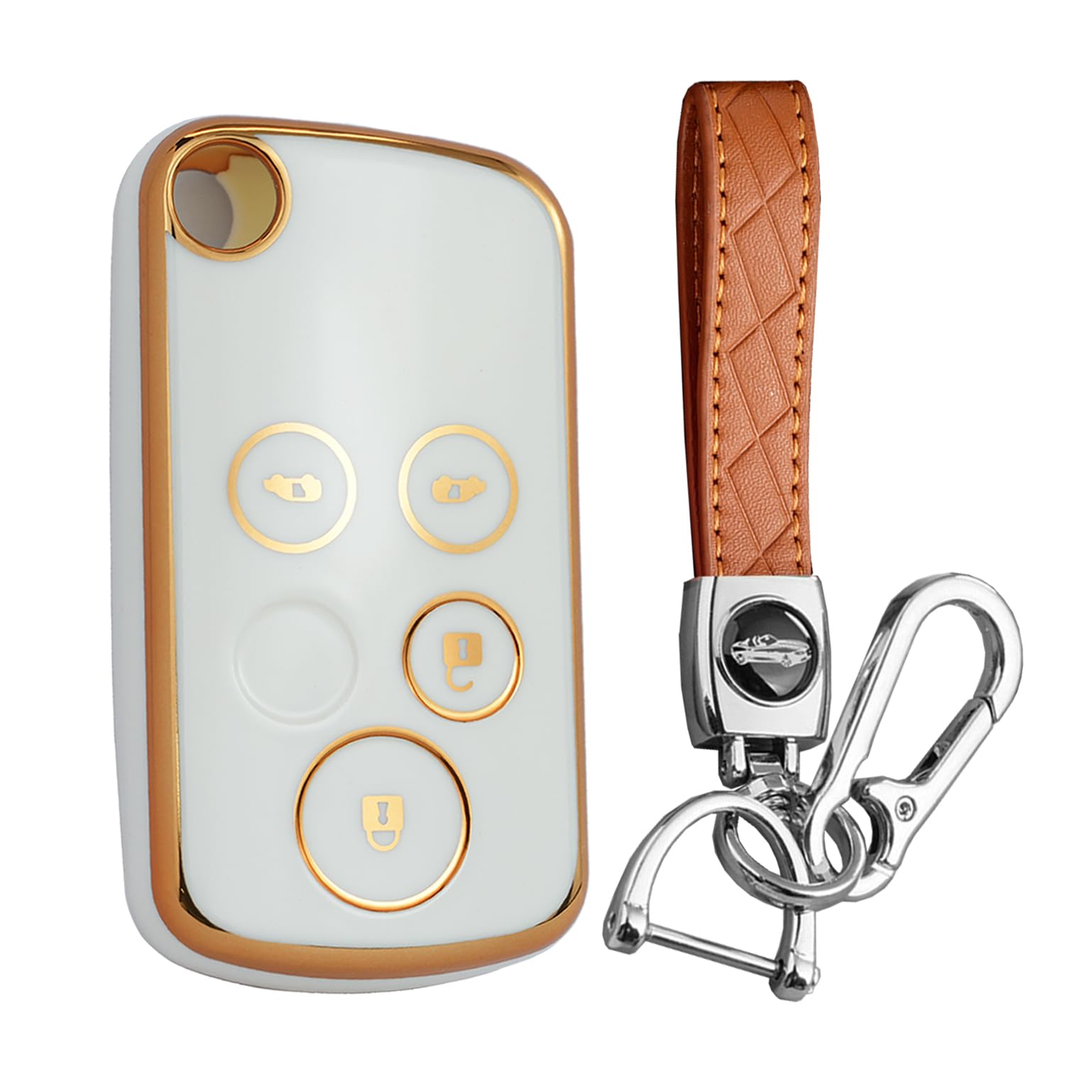 

Honda Эксклюзивный Силиконовый Ключ Ключ Ключ Полный HONDA Для 4 A Белый [KUNIO] Чехол, Держатель, Крышка, Стильный, Защита, Stepwagon, Freed, Elysion, Odyssey,