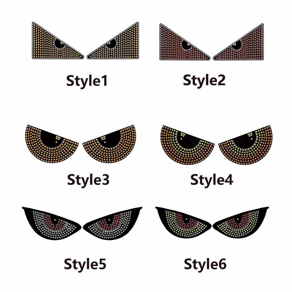 2PCS Universal Car Eyes Light Demon Eye Design Vehicle Signal Lights  Truck Accessories