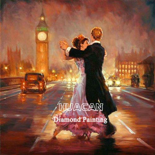 Pictură cu diamant cu foraj rotund complet, portret, cuplu, broderie cu diamante 5d, vânzare, mozaic, femeie, cucernică, decorare pentru acasă