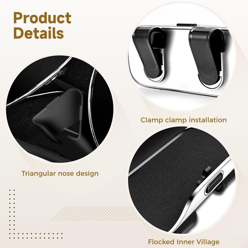 Universal Car Visor & Dashboard Sunglasses Holder – One-Hand Quick Clip, Scratch & Shockproof Eyewear Case Car Storage Organizer