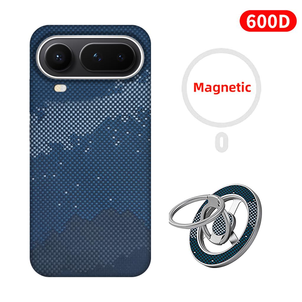 For honor magic 8 pro air carbon case aramid fiber kevlar magsafe fabric thin hard cover magnetic balck Slim light red 600d