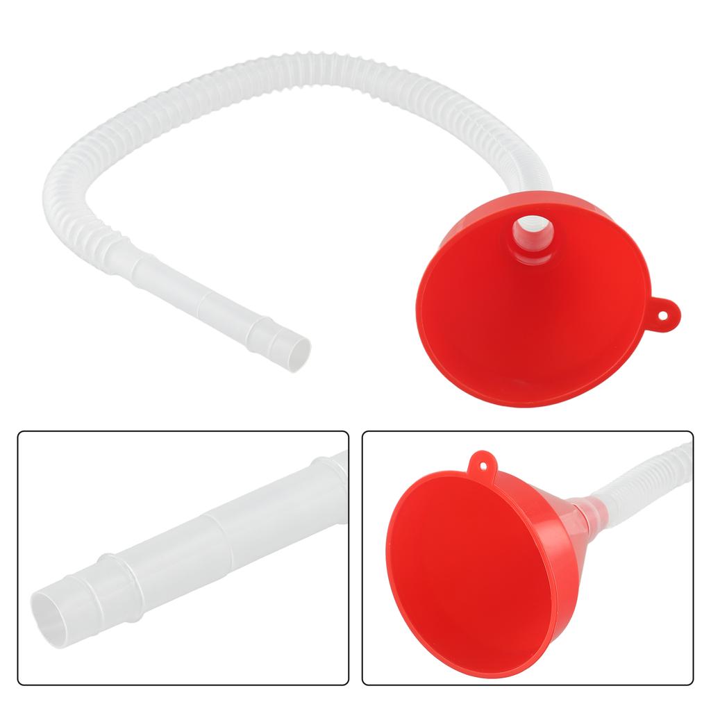 Motorcycle Detachable Hose Detachable Hose Durable Plastic Universal Car Refueling Funnel Quick And Mess Tool Maintenance