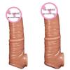 Men's Realistic Silicone Penis Extension Sleeve Adult Toy