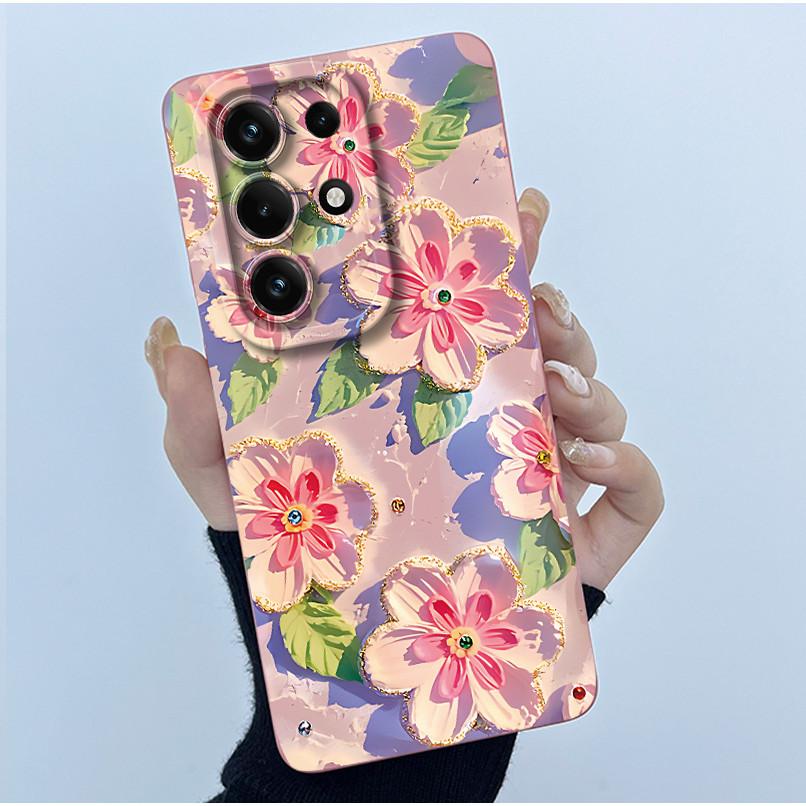 For Itel S26 Ultra Super 26 Ultra S688LN Case Simplicity Oil Painting Floral Silicone Soft Casing New Shockproof Back Cover
