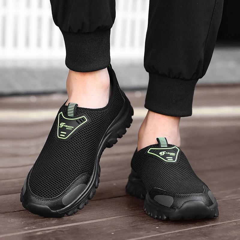 Men's Lazy Shoes Convenient Easy To Weara Mesh Design Breathable Non Slip Sole Is Suitable for Outdoor Walking Leisure Shoes
