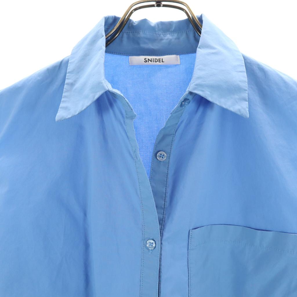 SNIDEL No sleeve mini Shirt dress ONE blue Women Used