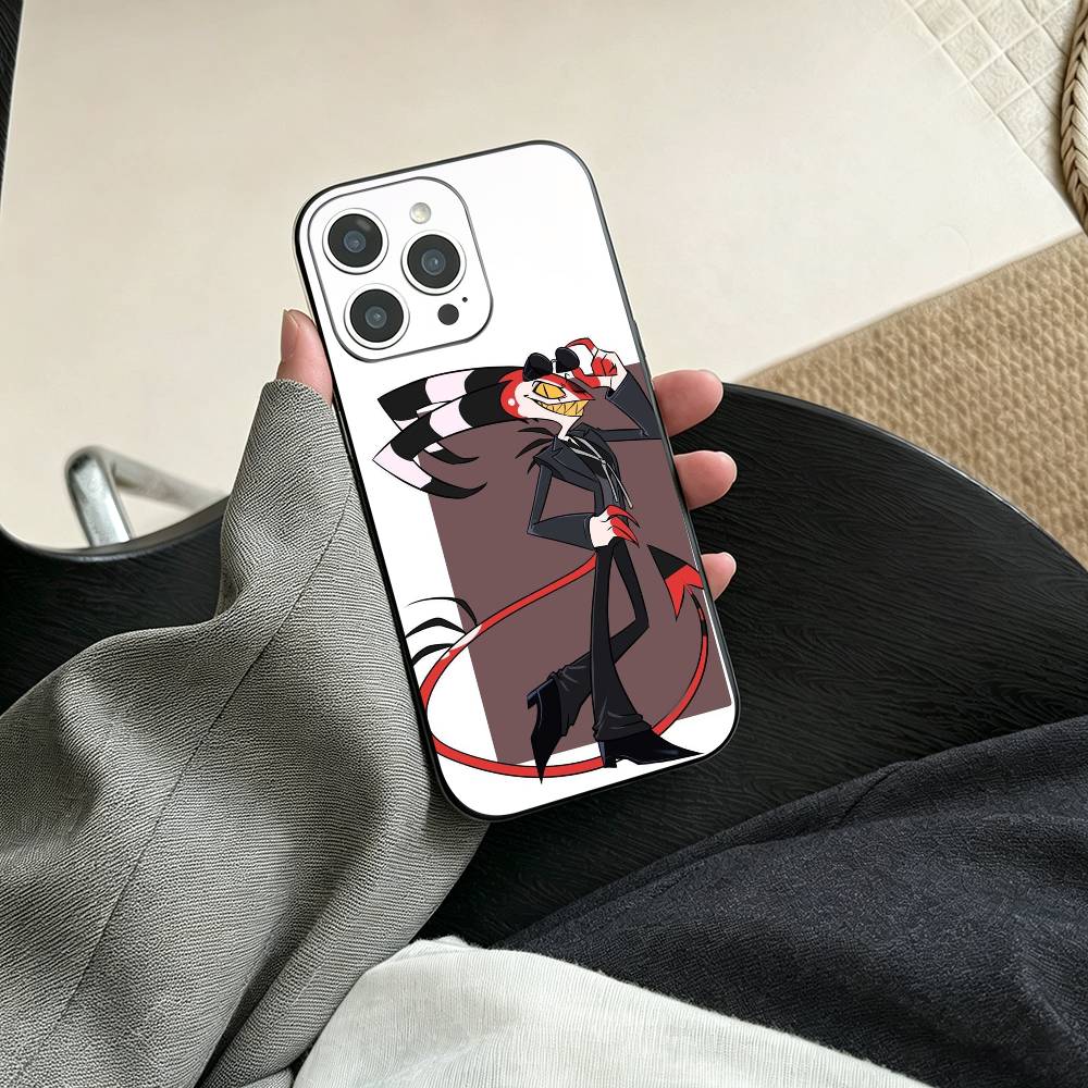 Чехол для телефона Helluva Boss Блитцо для iPhone 17, 16, 15, 14, 13, 12, 11 Plus, Pro Max, Другие Мягкий черный чехол iPhone12