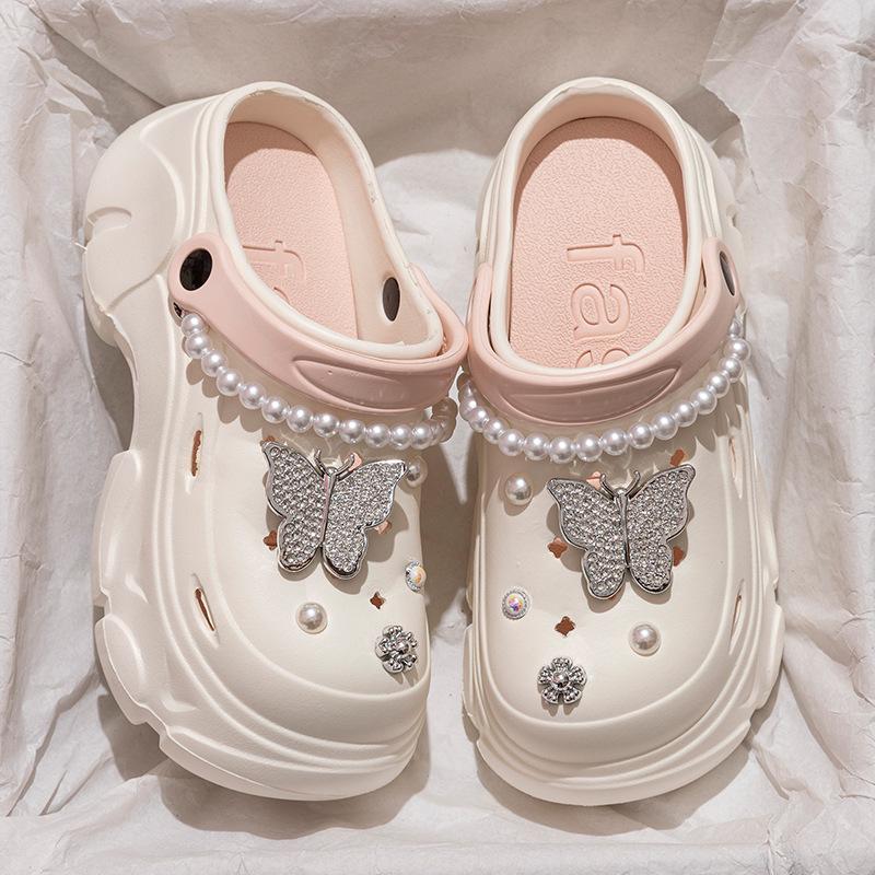 Dámské letní protiskluzové plážové sandály s platformou a otevřenou špičkou