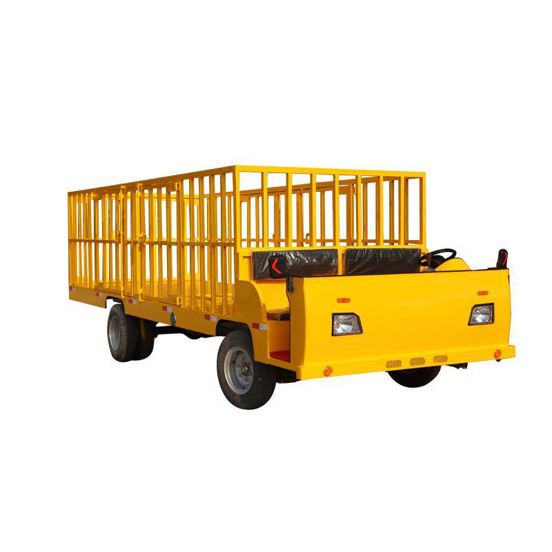 Heavy-Duty Electric Flatbed Truck for Warehouse Logistics