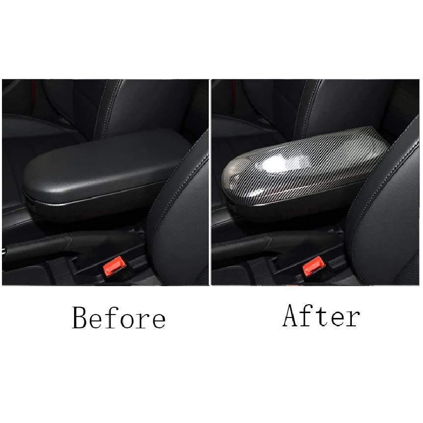 For VW Volkswagen Golf 4 Mk4 1998-2006 Car Styling Carbon fiber Center Console Tidying Armrest Box Panel Trim Auto Cover Sticker