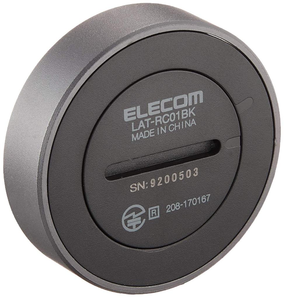 Multimediální dálkový ovladač ELECOM Bezdrátové Bluetooth [ovládání hudby na ručním fotoaparátu s funkcí závěrky] Držák řízení do auta černý LAT-RC01BK
