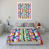 Colorful Wavy Stripes. Bedding Sets Duvet Cover Sets Duvet Covers Pillowcases(1 * Duvet Cover 2 * Pillowcases, Without Duvet Insert)