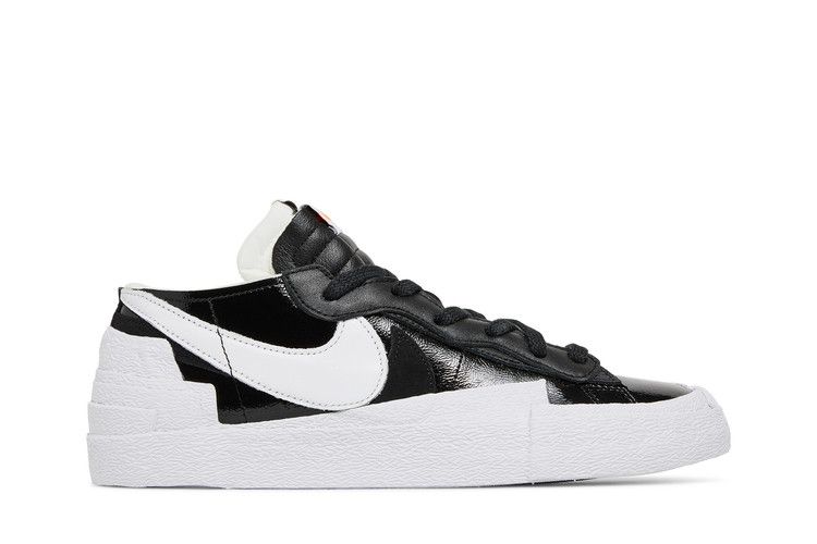 Men's Sneakers Nike Blazer Low Sacai Black Patent Leather Black/White
