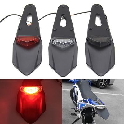 For CRF YZ CR EXC WRF 250 400 426 450 Motorcycle LED Rear Fender Taillight Off-Road Bike Mudguards Brake Stop Enduro MX