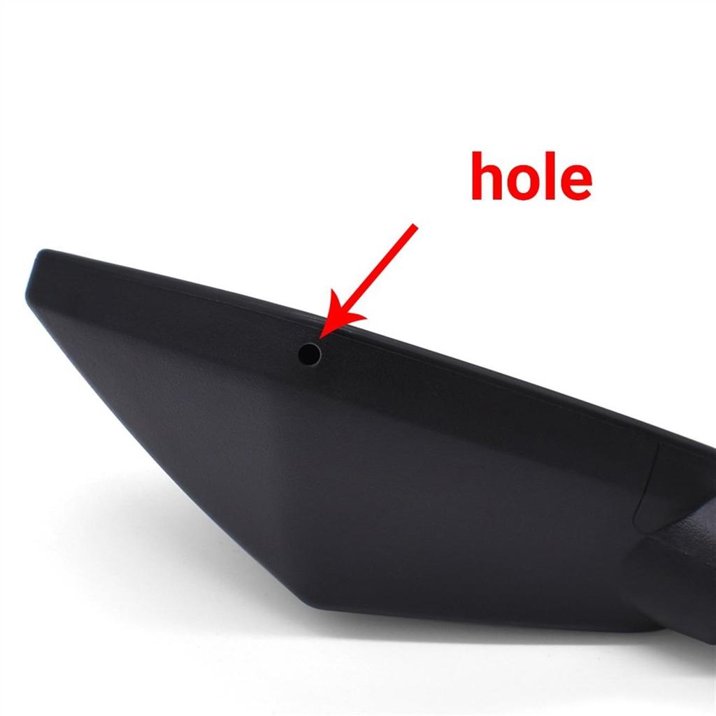 Motorcycle Mirror Kawasaki Z800 Z1000 Z250 Z300 Z250R Motorcycle Backside Mirror Scooter Accessories Rear View Side Mirror (Size : Black)