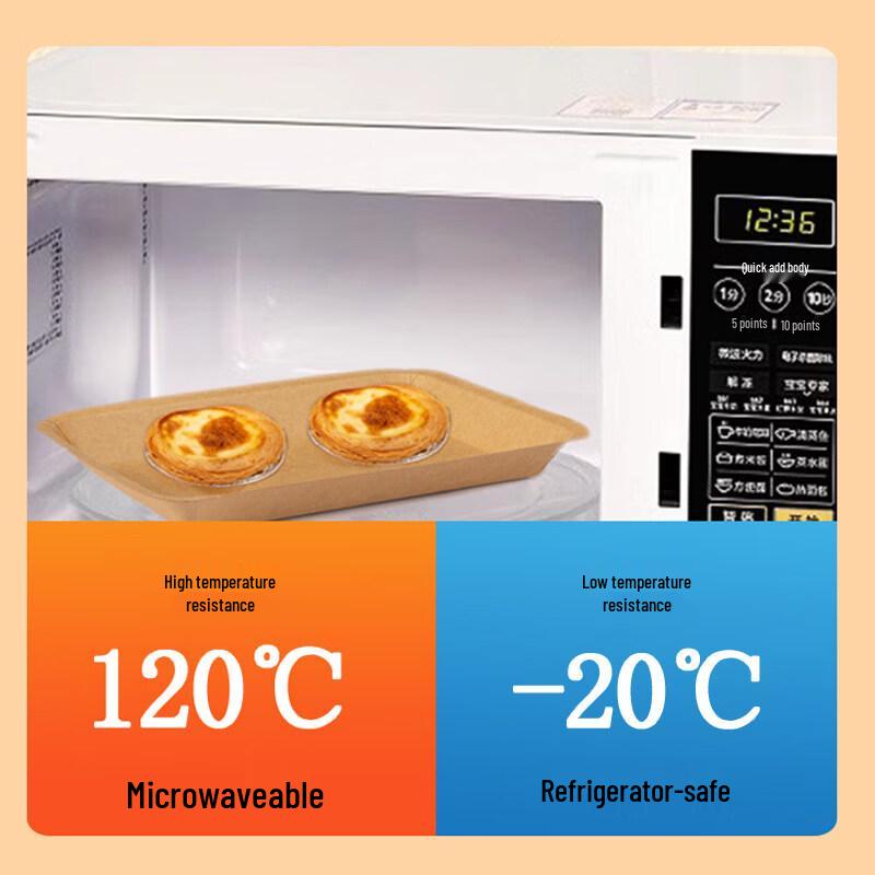 ZISIZ Disposable Kraft Paper Tray