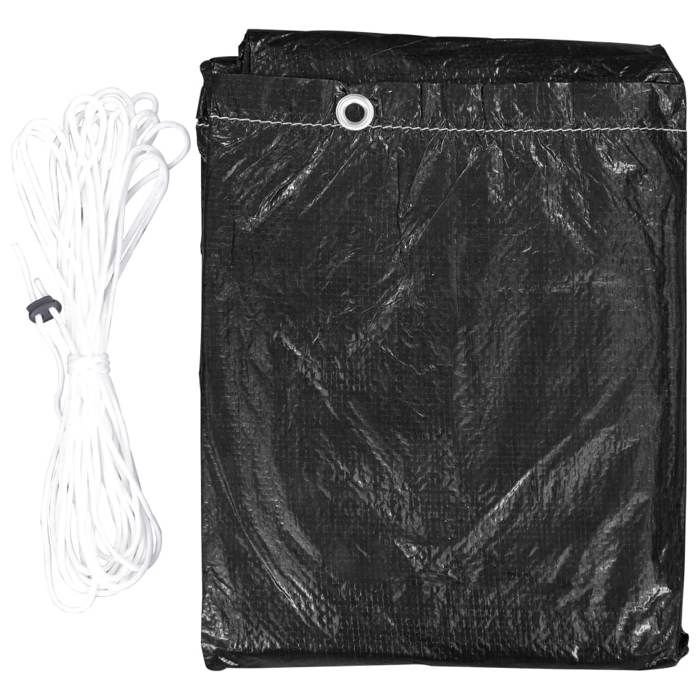 VidaXL Housse de meubles de jardin 6 œillets pour barbecue 170x90x60cm