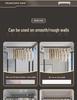 No-Drill Retractable Clothes Drying Rod for Curtain and Wardrobe Support - Nail-Free Bathroom or Shower Drying Rack.