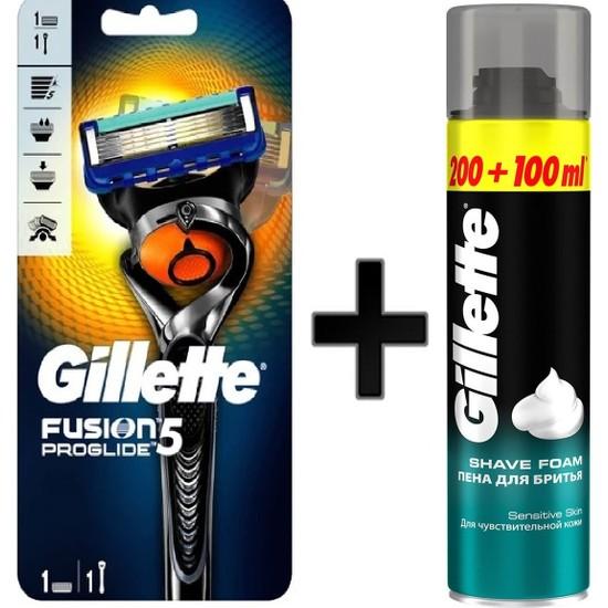 

Gillette Fusion Proglide Flex Ball 1 шт. и пена Gillette Foam 300 мл 1 шт.