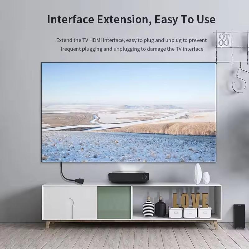 Кабель-адаптер-удлинитель, совместимый с HDMI, 1080P, штекер-гнездо, кабели-конвертеры-удлинители, совместимые с HDMI, для ПК, ТВ-приставки, PS4, ноутбука