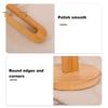 Wooden Paper Towel Holder with Stable Base Non-Slip Design Easy Setup Kitchen Roll Paper Holder Storage Rack