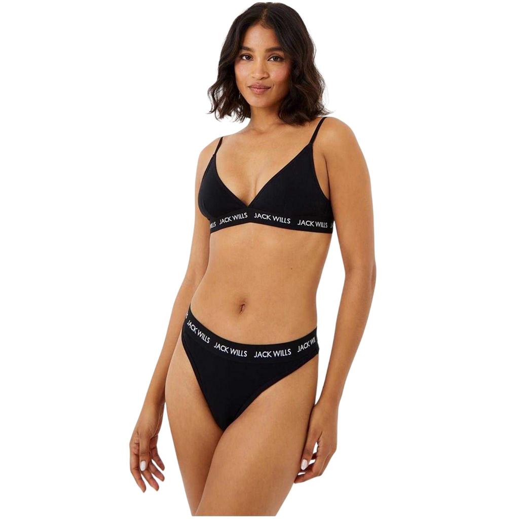 Jack Wills Damen/Damen Deptford Logo Tanga (3er-Pack)