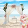 2pc Artificial White Peony Swag Flowers Wedding Arch Backdrop Decor Wall Door Threshold Wreath Living Room Party Pendant Garland
