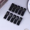 10Pcs/Pack Quick Slip Keeper Buckle End Clip Slider Black For Camping Hiking Backpack Adjusting Strap Webbing 20-51Mm