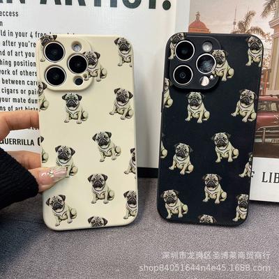 Full Screen Puppy Suitable for iPhone15 Mobile Phone Case 14PROMAX All-inclusive 13/11 Anti-drop 16/15 Protective Case 17