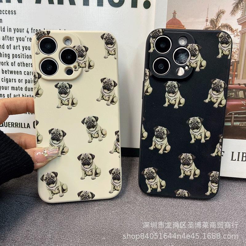 Full screen puppy suitable for iPhone15 mobile phone case 14PROMAX all-inclusive 13/11 anti-drop 16/15 protective case 17