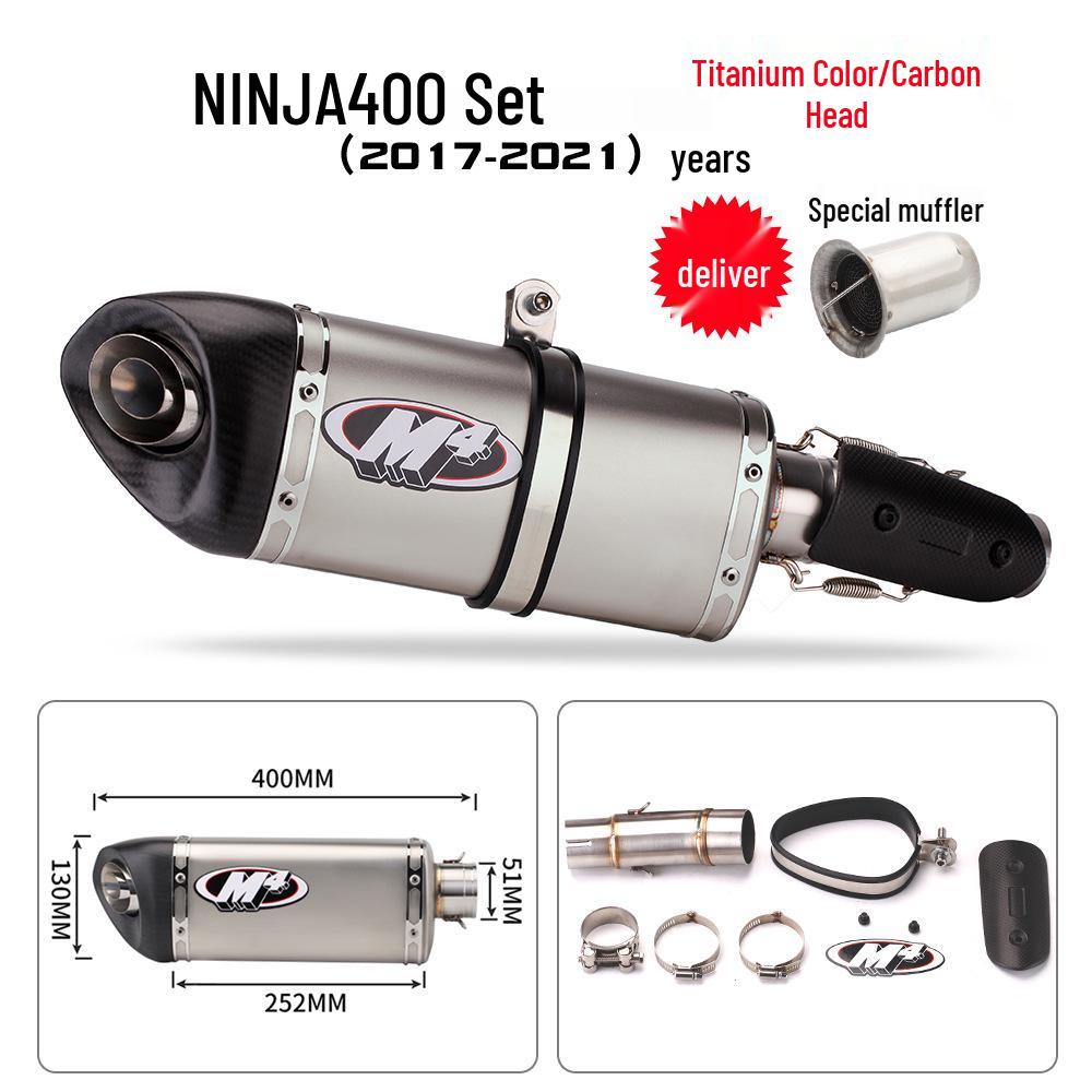 

Модификация хвостовой части выхлопной системы из углеволокна M4 для Kawasaki Ninja 400