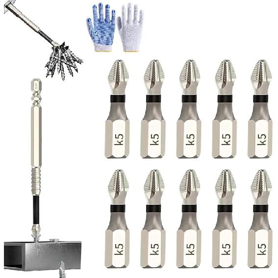 Tidepick High-Magnetic Screwdriver Drill Bit Set, Lagonshop Strong Magnetic Durability Driver Bit, Anti-Slip Magnetic Electric Screwdriver Set,