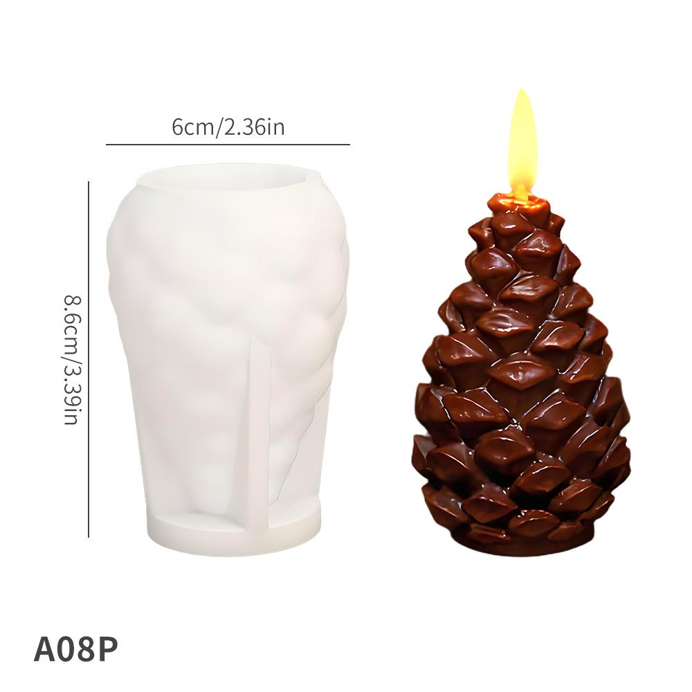 

3D Силиконовая форма для свечей Шишка DIY Рождественская Шишка Ароматерапия Гипсовая Форма для изготовления свечей Желудь Шишка Ручная работа Домашний Декор