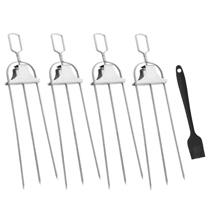 Stainless Steel 3-Prong BBQ Fork Set 1 Set