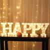 Luminous 26 English Alphabet Light Night Lamp Wedding Party Room Letter Decor