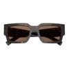 Prada Logo Acetate Rectangular Sunglasses Men Sunglasses Tortoise PRB17S17N06B