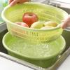 JINGRUIXIANG Plastic Kitchen Drain Basket and Wash Basin Set