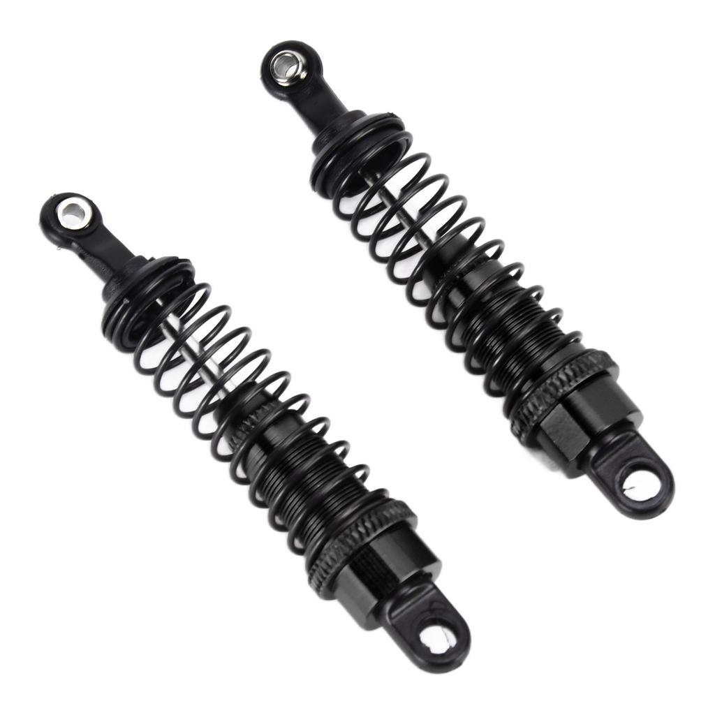 2PCS RC Shock Absorber FourWheel Drive Damper Aluminium Alloy for 1 16 Remote Control Monster(Black )