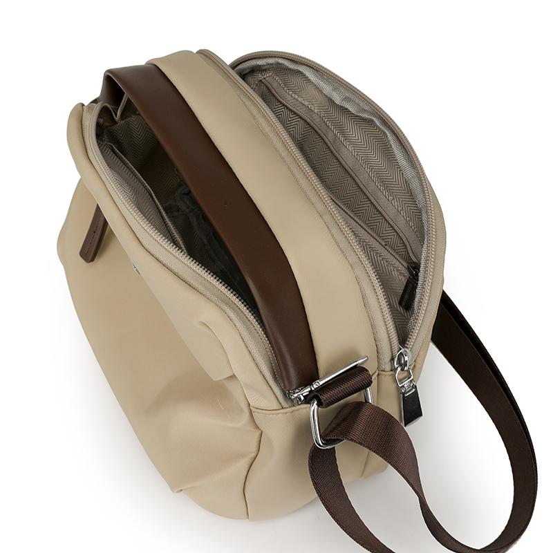 Crossbody Bag Women's Commuter Shoulder Bag Water-Repellent Multi-Compartment Large Capacity Mobile Phone Bag