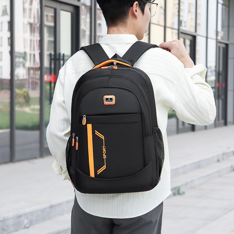 Sac à dos unisexe, couleur unie, imperméable et respirant, mode d'affaires décontractée, assorti avec tout, économie quotidienne, nouvelle collection