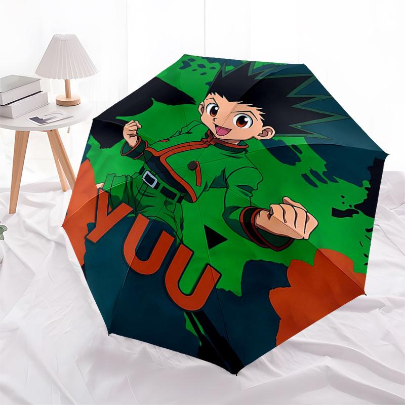 

1pc YUU Automatic Opening Closing Umbrella with Portable Tri-Fold Design, 8-Bone Iron Frame Outdoor for Fans, Travelers, Daily Use, Gift Idea.R038
