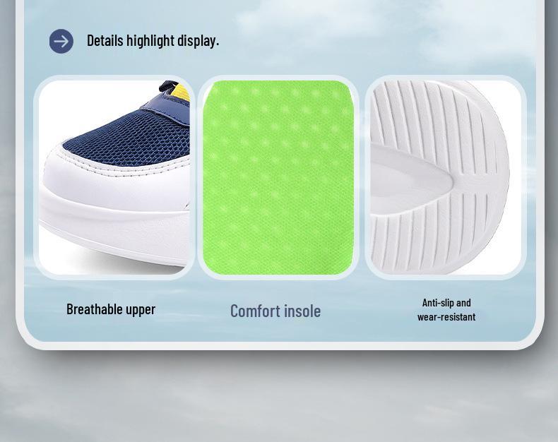 Children's Breathable Mesh Sports Shoes with Rotating Button for Spring/Summer 2024