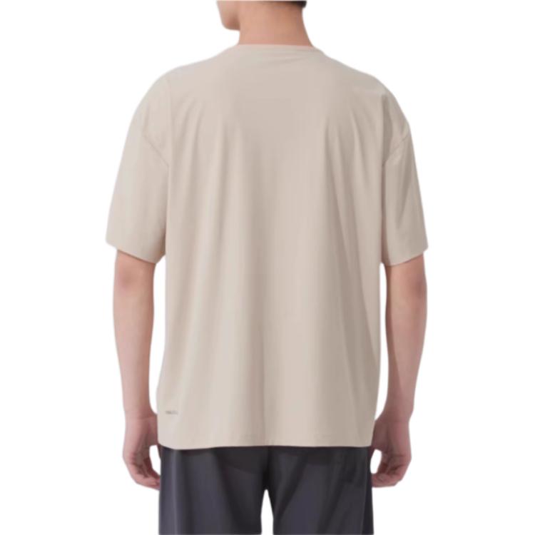 Puma Sports Lifestyle Series Running Fitness Training Comfortable Breathable Fashion Short Sleeve T-Shirt Men Tops Beige 689289-87