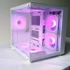 Carcasă Mini de Gaming Transparență cu Vizualizare la Mare, Răcire cu Apă, Format MATX, cu Panou Lateral