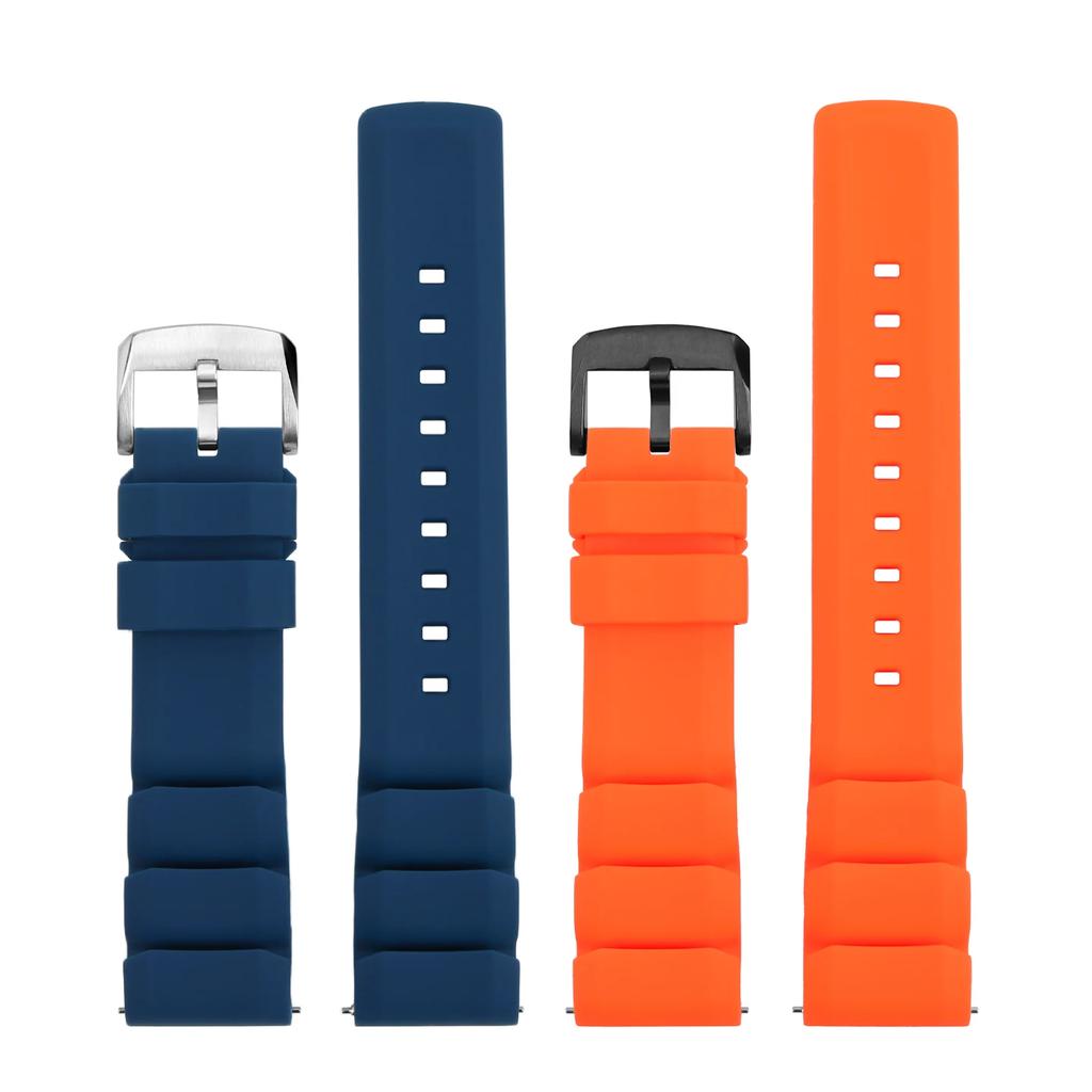 22mm 24mm New Breathable Silicone Sports watchBand For Any Watch Rubber Wrist Strap Soft Waterproof Men's Accessories for Seiko
