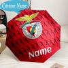 Custom Name Umbrella Benfica Crest Umbrella 8-Frame for Travel, Camping, Casual Lightweight Portable, Essential for Family Gifts