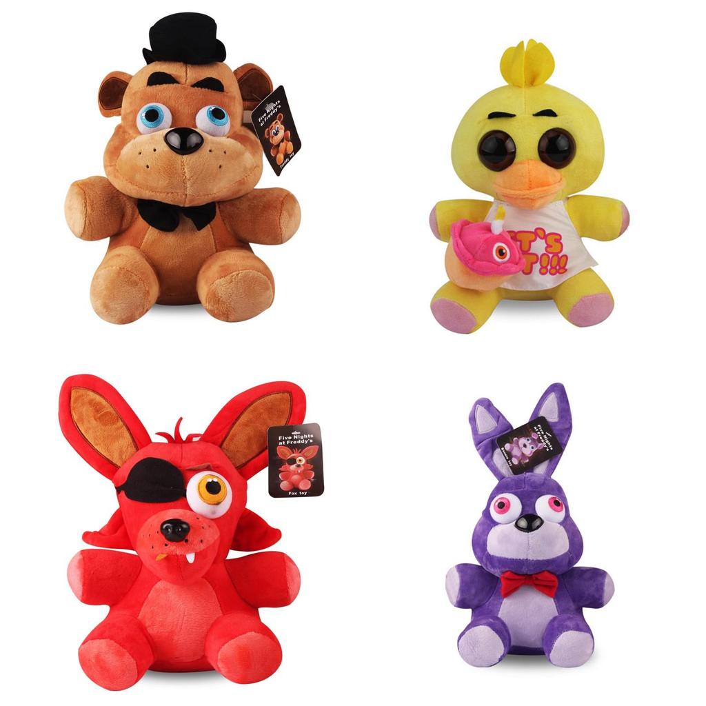 Fnaf Five Nights At Freddy's Friends Plush Toy Soft Gift 18/25cm Yellow Brown Purple Blue Red White