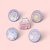 Cat Chic And Dog Round Brooches Distinctive Alloy Pins For Fashionforward Individuals