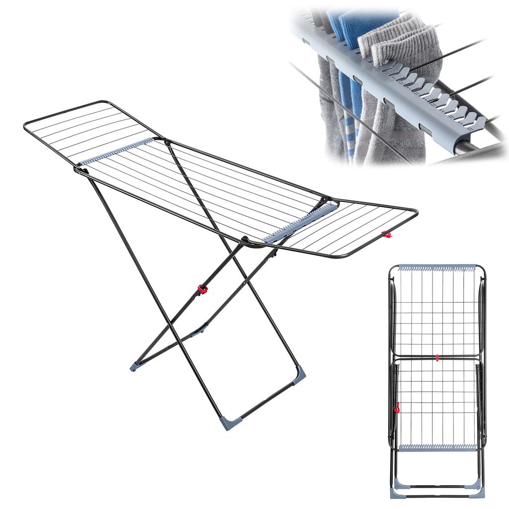 KADAX Clothes Airer Standing Stable 18m For Clothes Folding For Lingerie Large